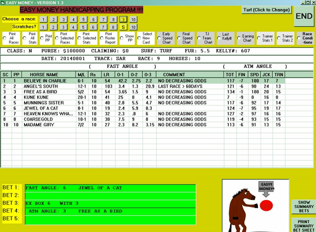 In addition, the Robins SuperFecta Wager Calculator, which sells for $ ...