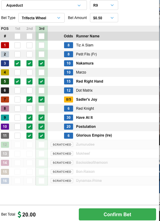 The POPS & TIPS PRECISION EXACTA/TRIFECTA MODULE!! Produces a High of